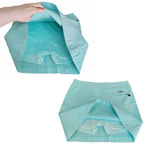 Jamie Sadock Mint Green Mini Athletic Golf Skirt Skort with Pockets Size 10 - Picture 11 of 15